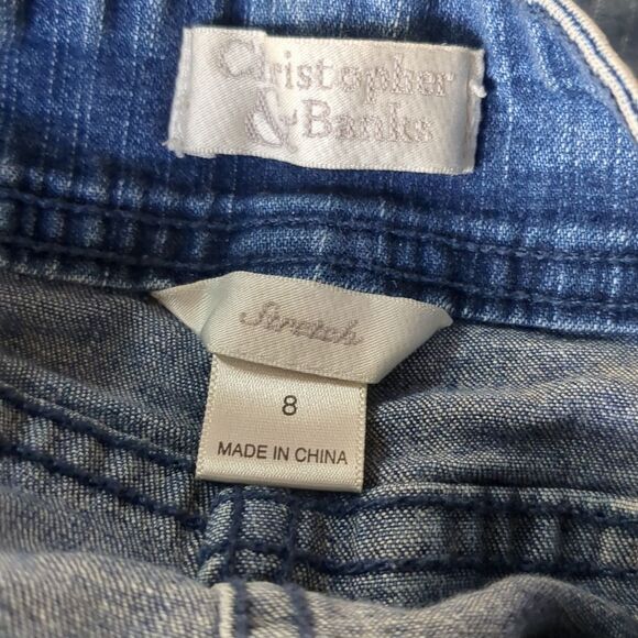 Christopher & Banks Straight Leg Stretch Jeans Women's Size 8 - Picture 7 of 8